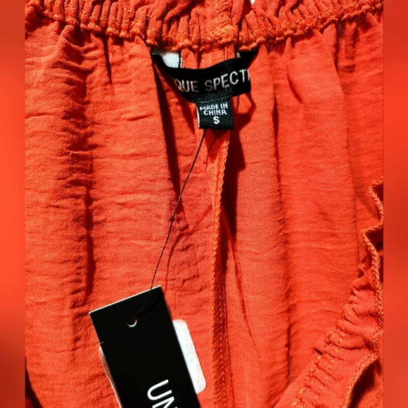 🔥 Unique Spectrum Burnt Orange Boho Top – Small (NWT) 🔥 - Picture 5 of 6